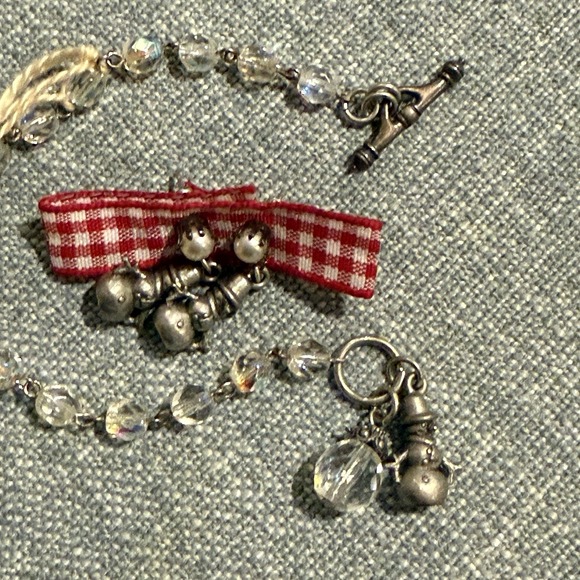 John Wind Maximal Art Snowman Austrian Crystals Bracelet & Earrings 2004 Nwt — image 7 of 7